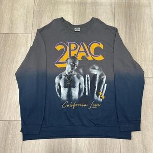 2Pac California Love Sweatshirt Gray Music Legend Size 3XL